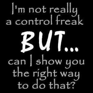 Are you a control freak?